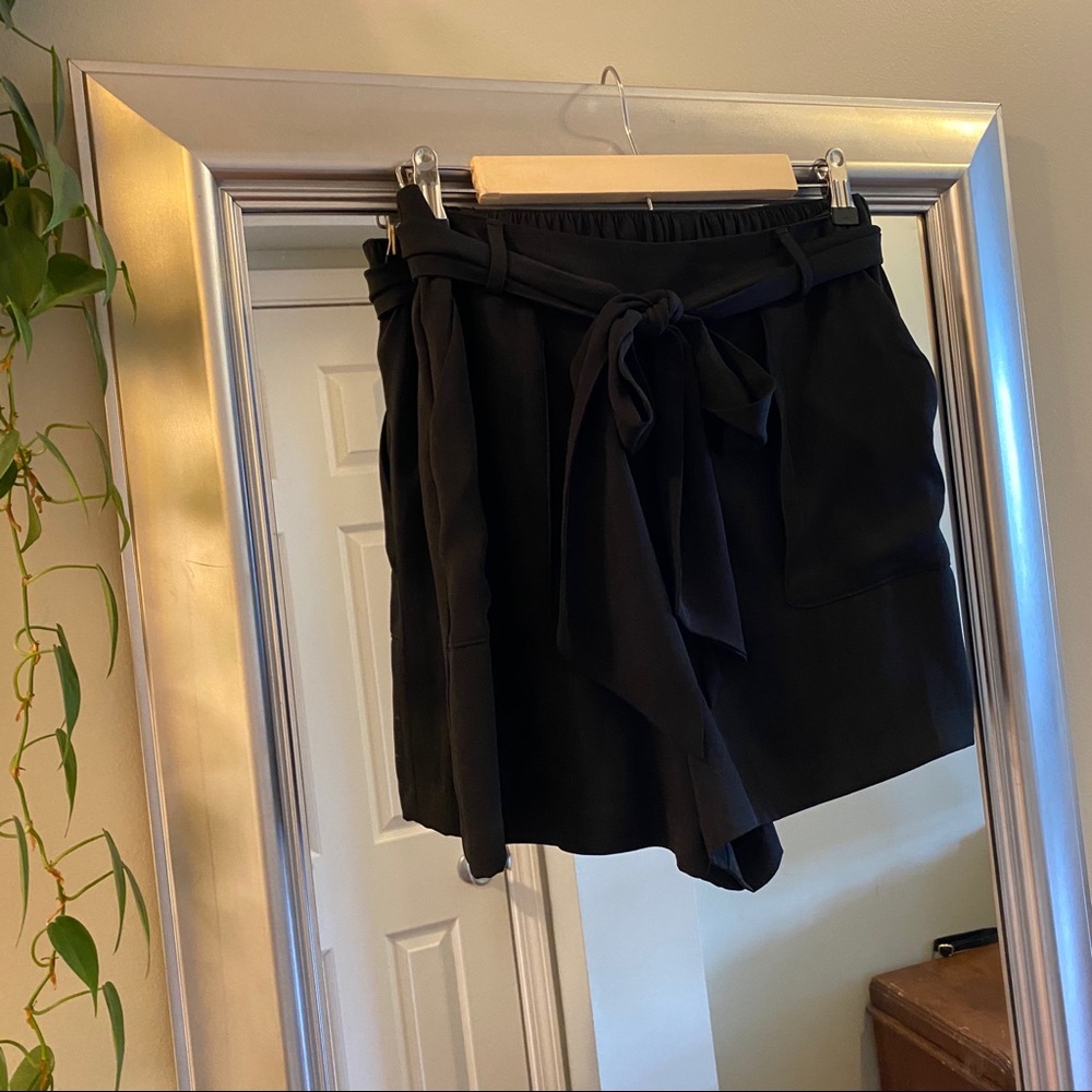 Black Dress Shorts with Bow Tie